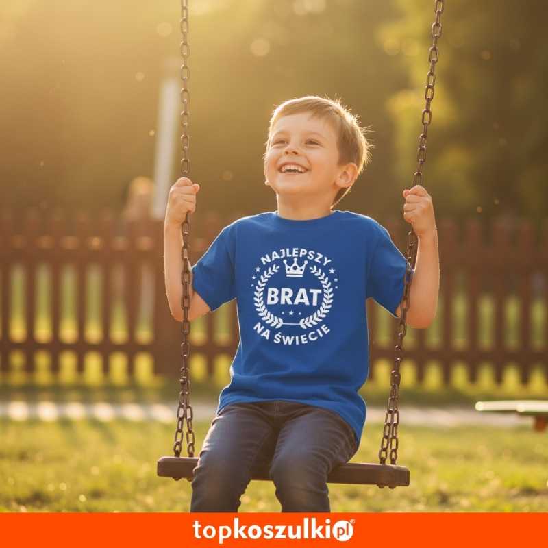 Dziecięca koszulka - Najlepszy brat na świecie t-shirt dla chłopczyka