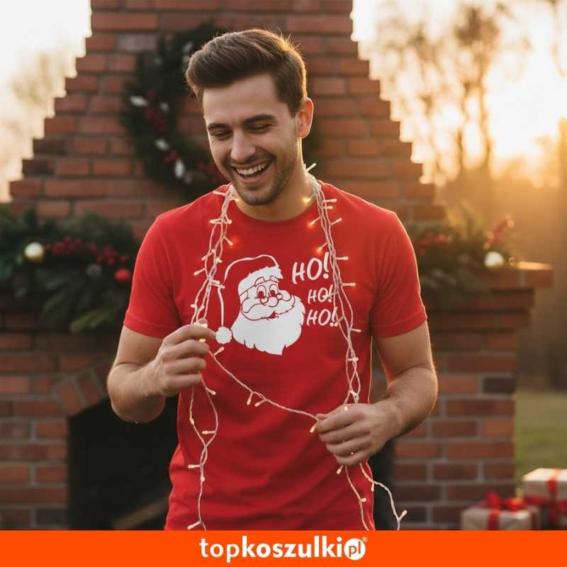 Męska koszulka - Mikołaj