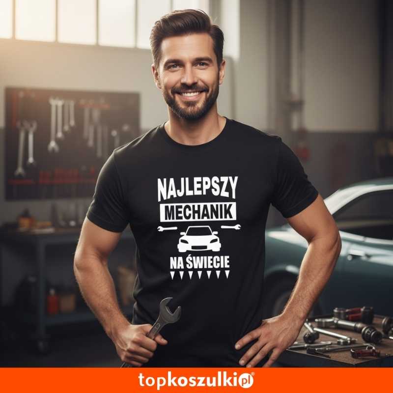 Męska koszulka - najlepszy mechanik na świecie