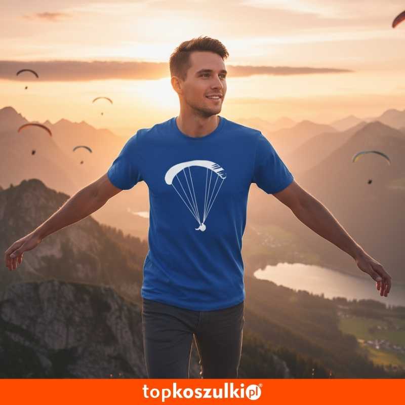 Męska koszulka dla Paralotniarza - Lot 01 Lotniarz