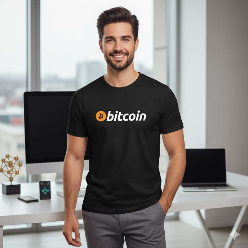 męska koszulka - bitcoin 