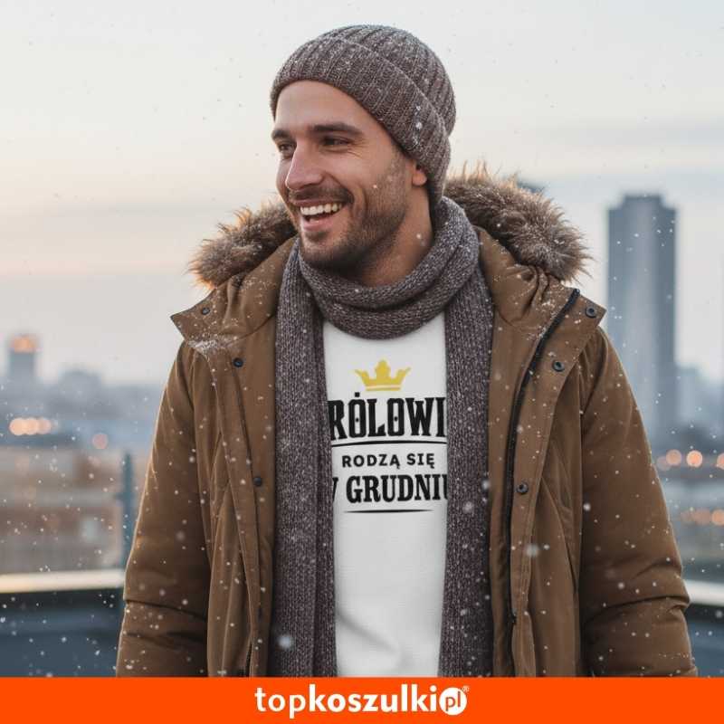 męska koszulka - królowie rodzą się w grudniu