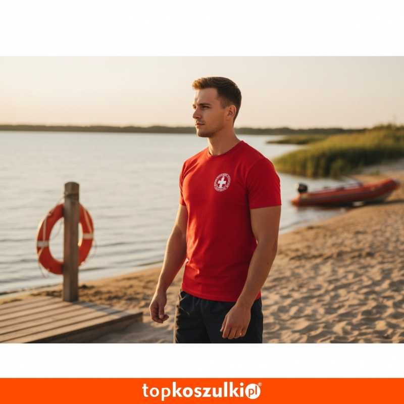 męska koszulka - ratownik wopr wodne ochotnicze pogotowie ratunkowe