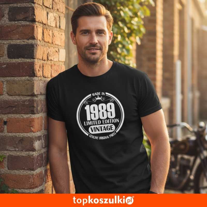 męska koszulka - vintage- limited edition + dowolny rok.