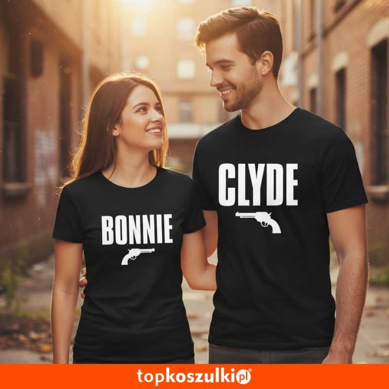 zestaw koszulek damska i męska - bonnie & clyde prezent na walentynki i nie tylko